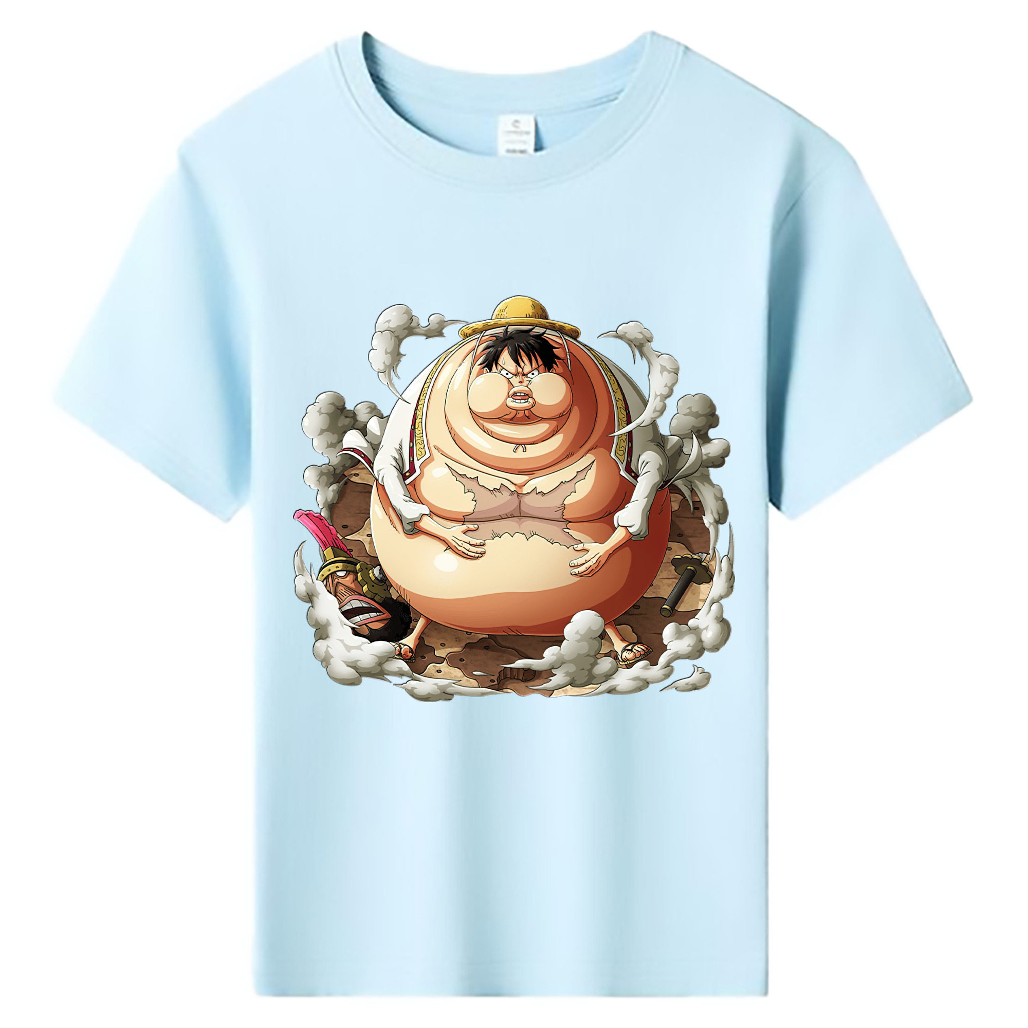 ワンピース モンキー・D・ルフィ ONE PIECE Monkey D. Luffy 綿100％キッズTシャツ（フロントプリント）